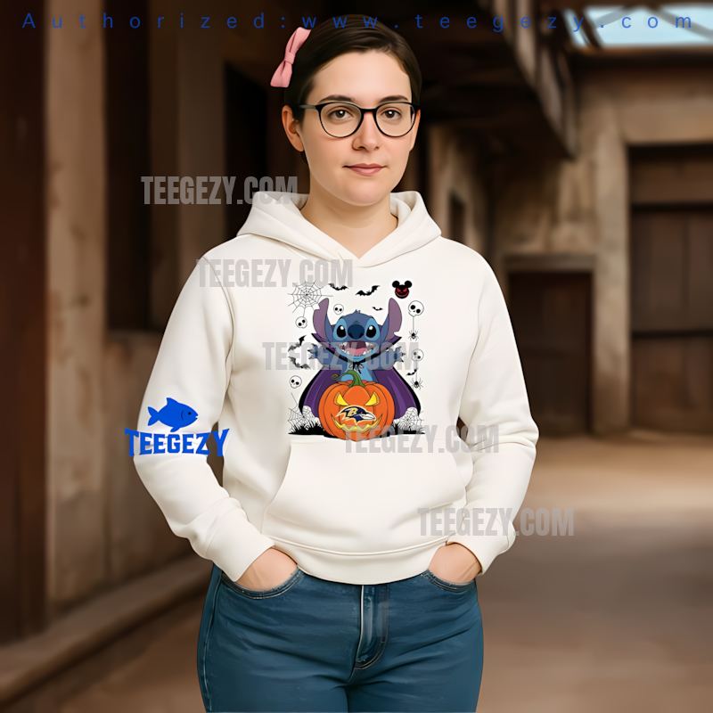 Baltimore Ravens Stitch Witch Halloween Fun Hoodie Baltimore Ravens Stitch Witch Halloween Fun Hoodie
