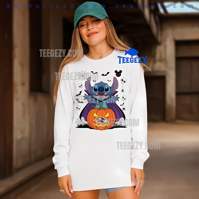 Baltimore Ravens Stitch Witch Halloween Fun Long Sleeve Baltimore Ravens Stitch Witch Halloween Fun Long Sleeve