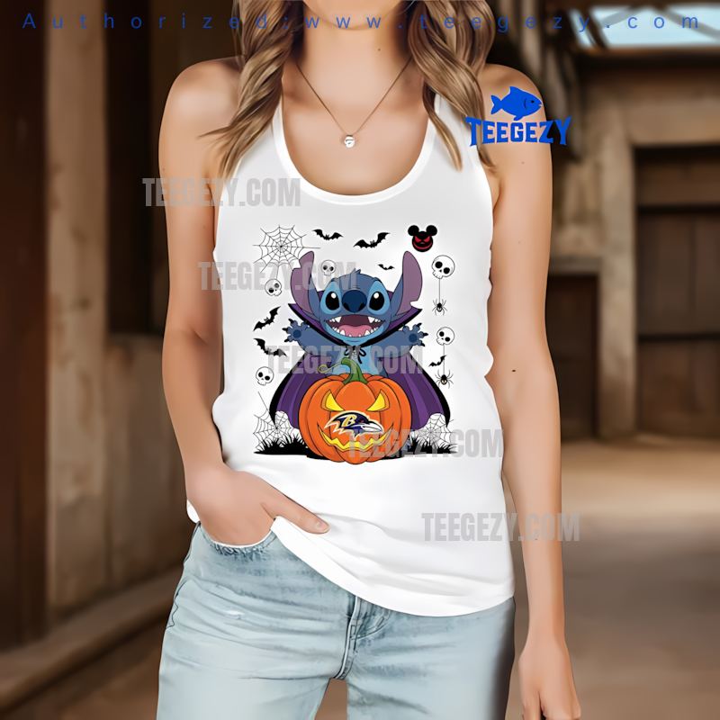 Baltimore Ravens Stitch Witch Halloween Fun Tanktop Baltimore Ravens Stitch Witch Halloween Fun Tanktop