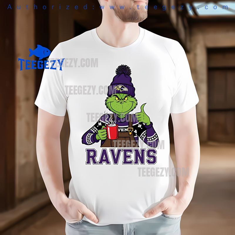 Baltimore Ravens The Grinch Winter Hot Cocoa Holiday Shirt