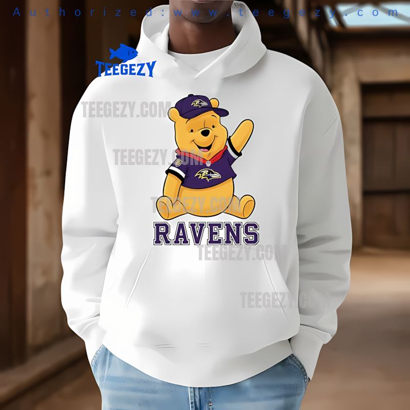 Baltimore Ravens Winnie The Pooh Football Team Spirit Holiday Hoodie Baltimore Ravens Winnie The Pooh Football Team Spirit Holiday Hoodie