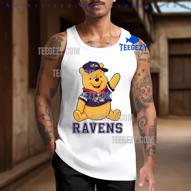 Baltimore Ravens Winnie The Pooh Football Team Spirit Holiday Tanktop Baltimore Ravens Winnie The Pooh Football Team Spirit Holiday Tanktop