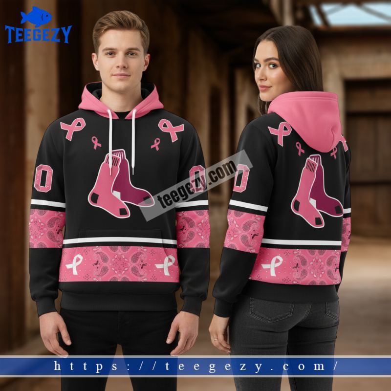 Breast Cancer Boston Red Sox Pink 3D Printed Hoodies Breast Cancer Boston Red Sox Pink 3D Printed Hoodies