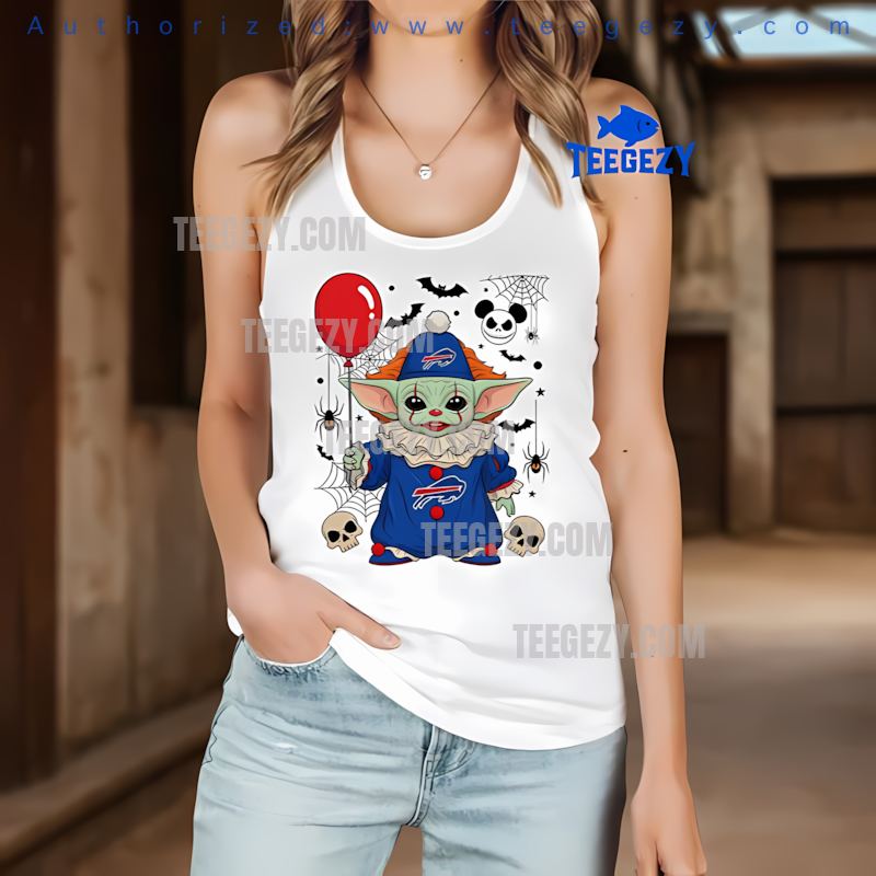 Buffalo Bills Baby Yoda Pennywise Halloween Costume Tanktop Buffalo Bills Baby Yoda Pennywise Halloween Costume Tanktop