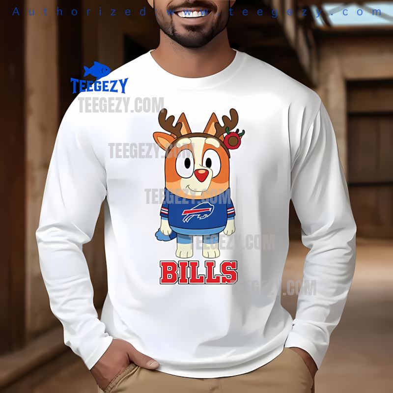 Buffalo Bills Bingo Reindeer Festive Christmas Long Sleeve Buffalo Bills Bingo Reindeer Festive Christmas Long Sleeve