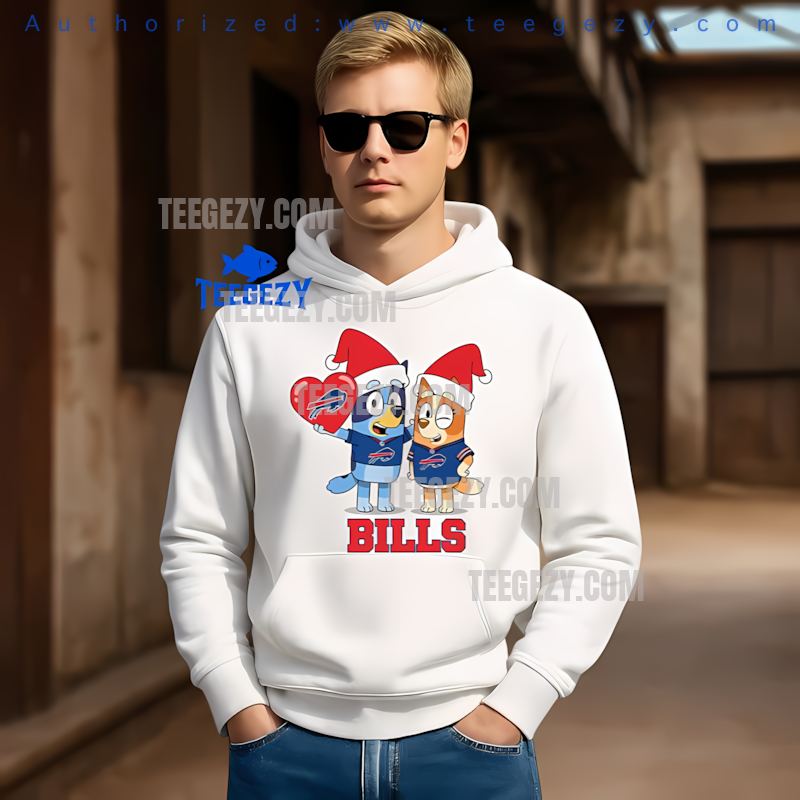 Buffalo Bills Bluey And Bingo Classic Christmas Hoodie Buffalo Bills Bluey And Bingo Classic Christmas Hoodie