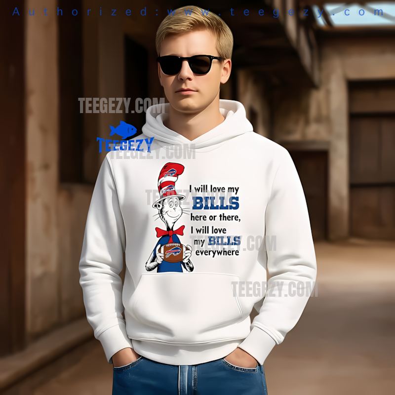 Buffalo Bills Cat In The Hat Love Everywhere Holiday Hoodie Buffalo Bills Cat In The Hat Love Everywhere Holiday Hoodie