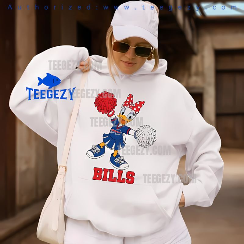 Buffalo Bills Daisy Duck Cheerleader Holiday Hoodie Buffalo Bills Daisy Duck Cheerleader Holiday Hoodie