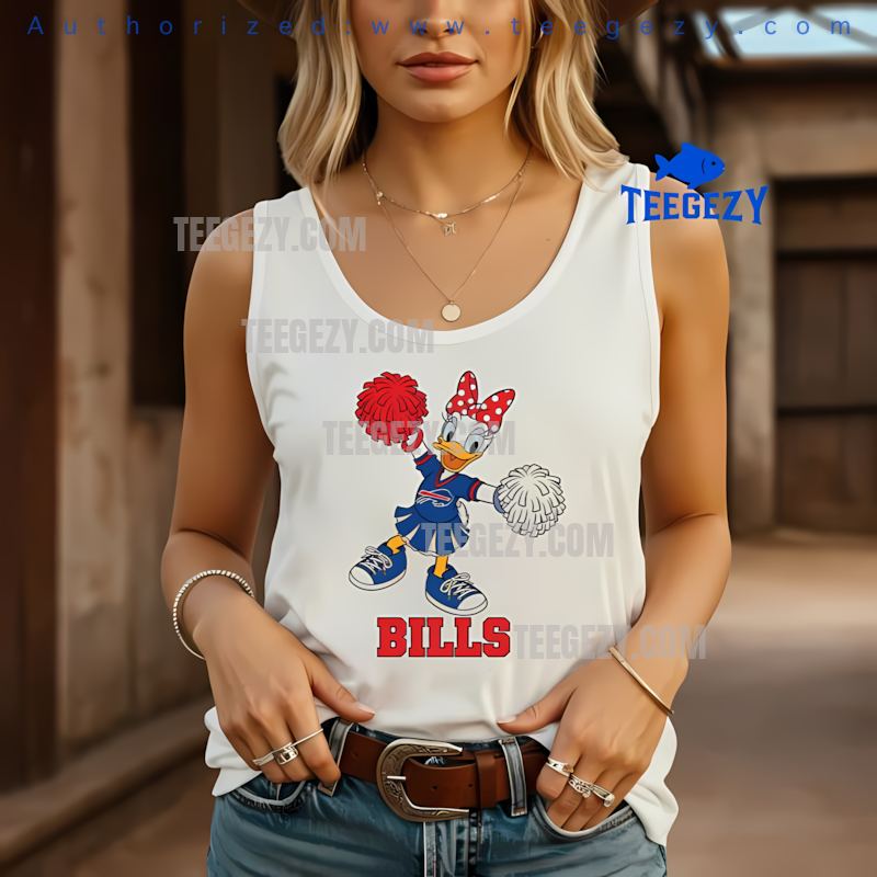 Buffalo Bills Daisy Duck Cheerleader Holiday Tanktop Buffalo Bills Daisy Duck Cheerleader Holiday Tanktop