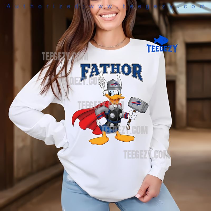 Buffalo Bills Donald Duck Fathor Fun Long Sleeve Buffalo Bills Donald Duck Fathor Fun Long Sleeve