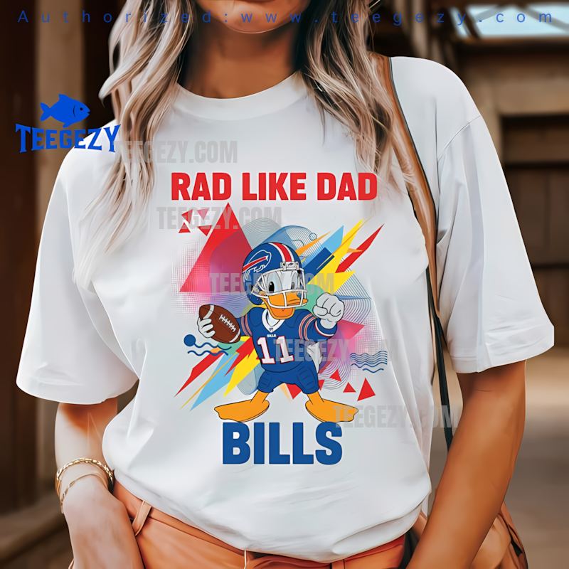Buffalo Bills Donald Duck Rad Like Dad Holiday Shirt