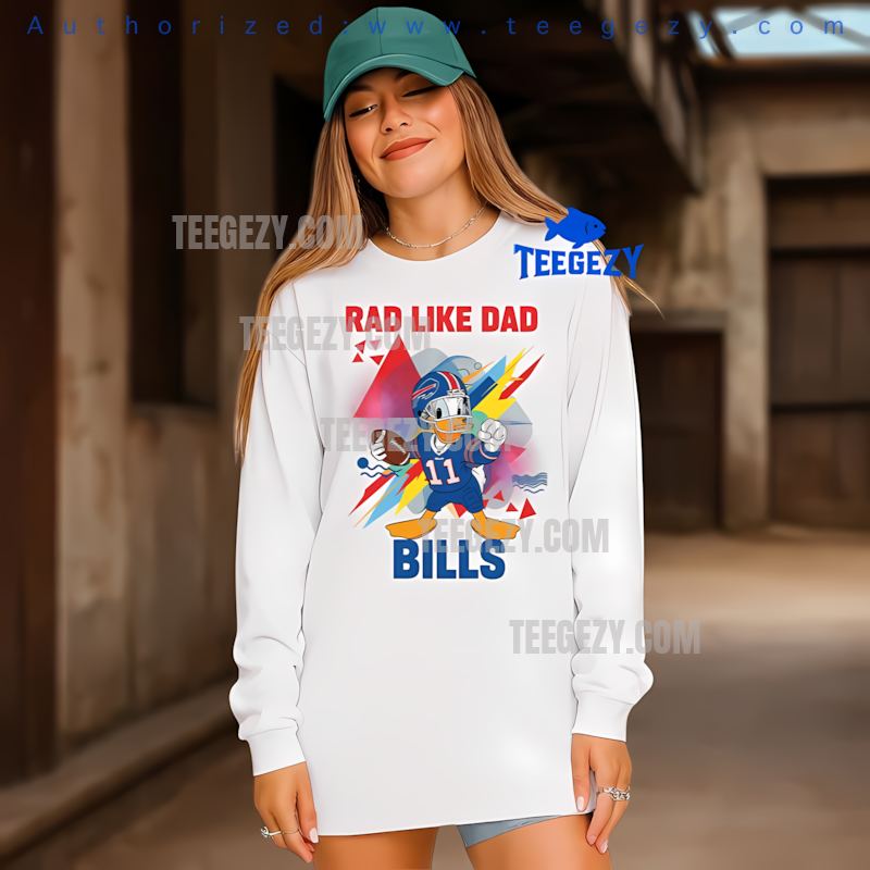 Buffalo Bills Donald Duck Rad Like Dad Holiday Long Sleeve Buffalo Bills Donald Duck Rad Like Dad Holiday Long Sleeve