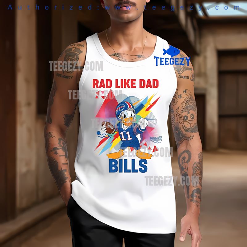 Buffalo Bills Donald Duck Rad Like Dad Holiday Tanktop Buffalo Bills Donald Duck Rad Like Dad Holiday Tanktop