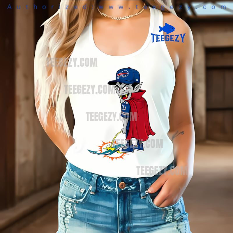 Buffalo Bills Dracula Miami Dolphins Rivalry Spooky Tanktop Buffalo Bills Dracula Miami Dolphins Rivalry Spooky Tanktop