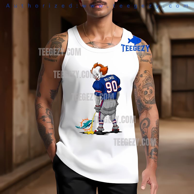 Buffalo Bills Halloween Pennywise Miami Dolphins Rivalry Tanktop Buffalo Bills Halloween Pennywise Miami Dolphins Rivalry Tanktop