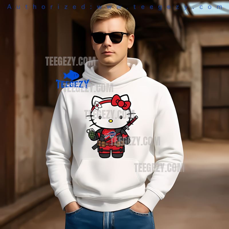 Buffalo Bills Hello Kitty Deadpool Fun Holiday Hoodie Buffalo Bills Hello Kitty Deadpool Fun Holiday Hoodie