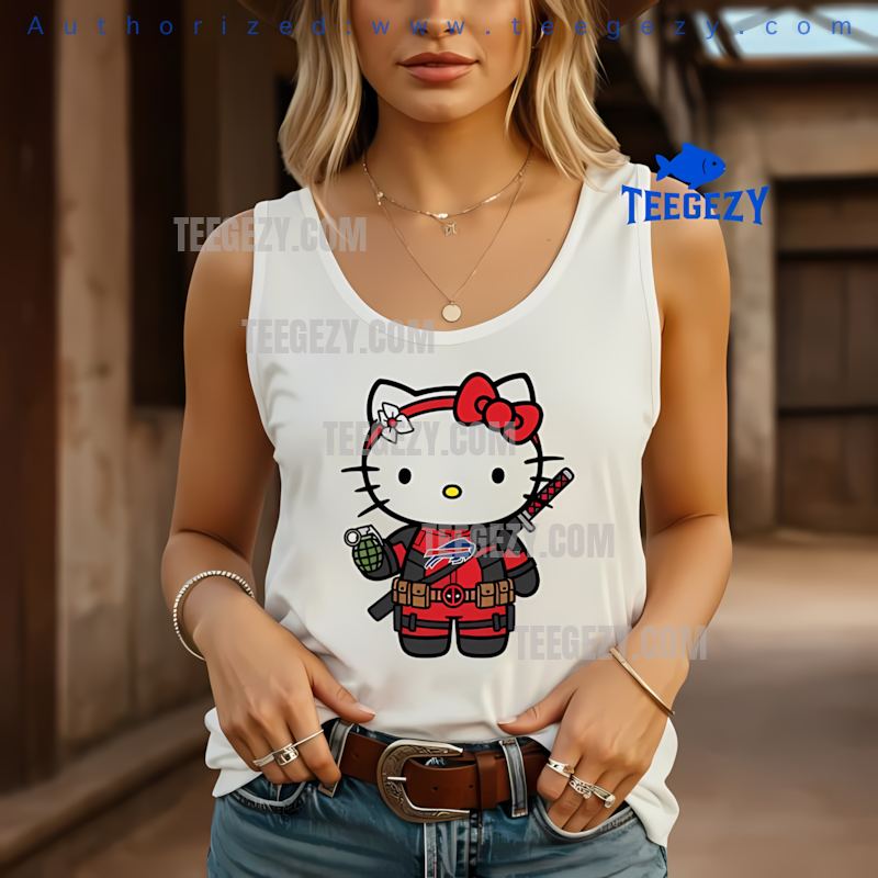 Buffalo Bills Hello Kitty Deadpool Fun Holiday Tanktop Buffalo Bills Hello Kitty Deadpool Fun Holiday Tanktop