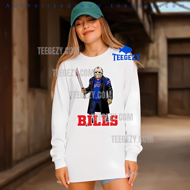 Buffalo Bills Jason Voorhees Halloween Horror Long Sleeve Buffalo Bills Jason Voorhees Halloween Horror Long Sleeve