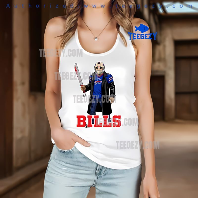 Buffalo Bills Jason Voorhees Halloween Horror Tanktop Buffalo Bills Jason Voorhees Halloween Horror Tanktop