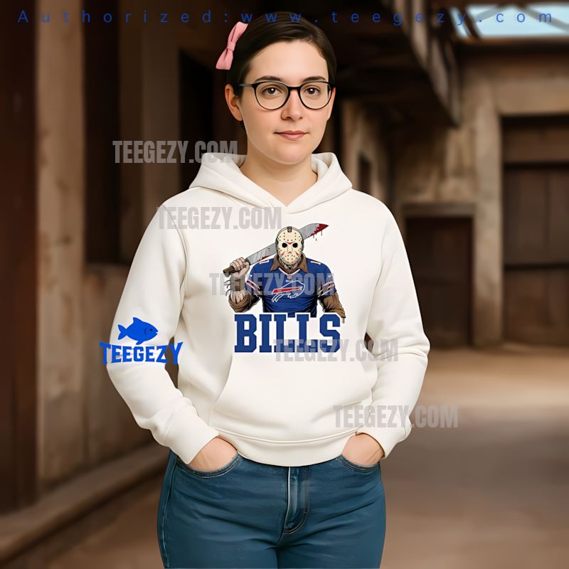Buffalo Bills Jason Voorhees Machete Football Hoodie Buffalo Bills Jason Voorhees Machete Football Hoodie