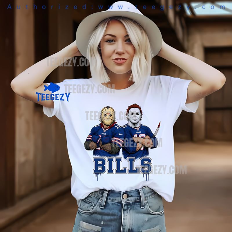 Buffalo Bills Jason Voorhees Michael Myers Horror T-Shirt Buffalo Bills Jason Voorhees Michael Myers Horror T-Shirt