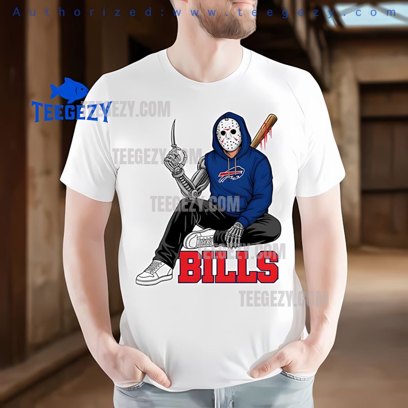 Buffalo Bills Jason Voorhees Street Halloween T-Shirt Buffalo Bills Jason Voorhees Street Halloween T-Shirt