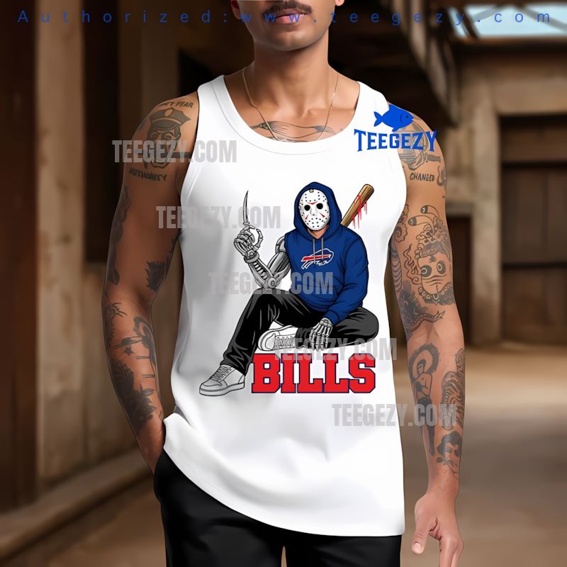 Buffalo Bills Jason Voorhees Street Halloween Tanktop Buffalo Bills Jason Voorhees Street Halloween Tanktop