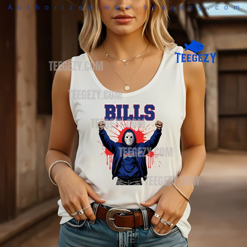 Buffalo Bills Jason Voorhees Victory Halloween Tanktop Buffalo Bills Jason Voorhees Victory Halloween Tanktop