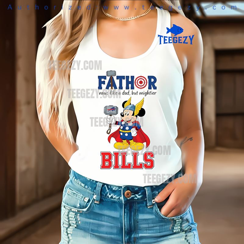 Buffalo Bills Mickey Mouse Fathor Fun Tanktop Buffalo Bills Mickey Mouse Fathor Fun Tanktop