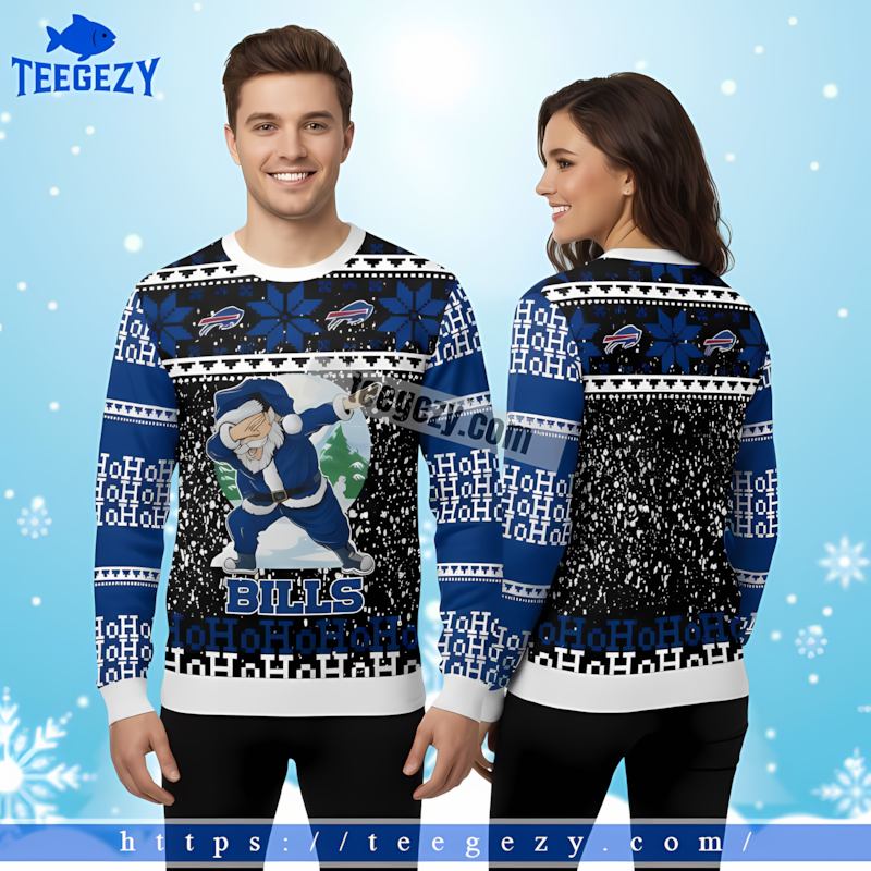 Buffalo Bills Santa Claus Blue Party Christmas Ugly Sweater Buffalo Bills Santa Claus Blue Party Christmas Ugly Sweater
