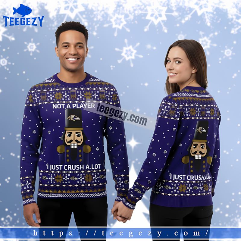 Christmas Nutcracker Baltimore Ravens Purple Friends Ugly Sweater Christmas Nutcracker Baltimore Ravens Purple Friends Ugly Sweater