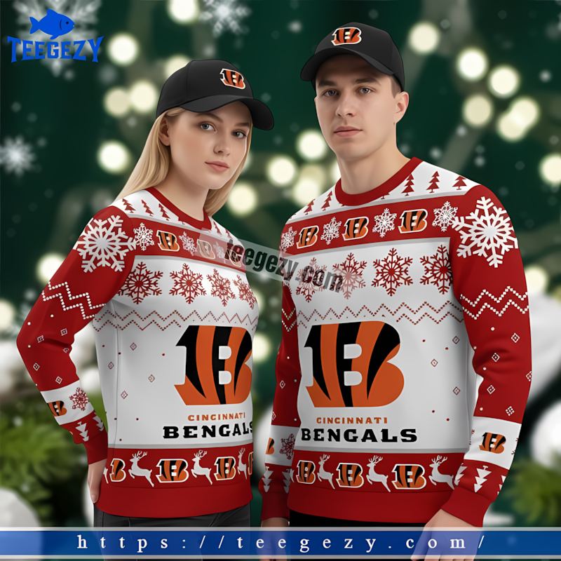 Cincinnati Bengals Who Dey Red White Family Christmas Sweaters Cincinnati Bengals Who Dey Red White Family Christmas Sweaters