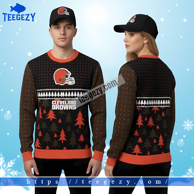 Cleveland Browns Black Orange Best Christmas Sweaters Cleveland Browns Black Orange Best Christmas Sweaters