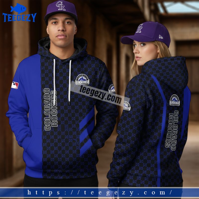 Colorado Rockies Blue Black Pattern 3D Youth Hoodie Colorado Rockies Blue Black Pattern 3D Youth Hoodie