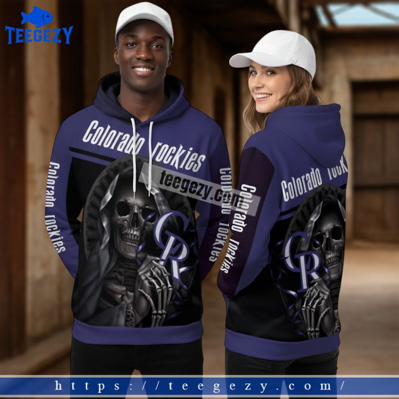 Colorado Rockies Grim Reaper Skull Purple 3D Zip Up Hoodie Colorado Rockies Grim Reaper Skull Purple 3D Zip Up Hoodie