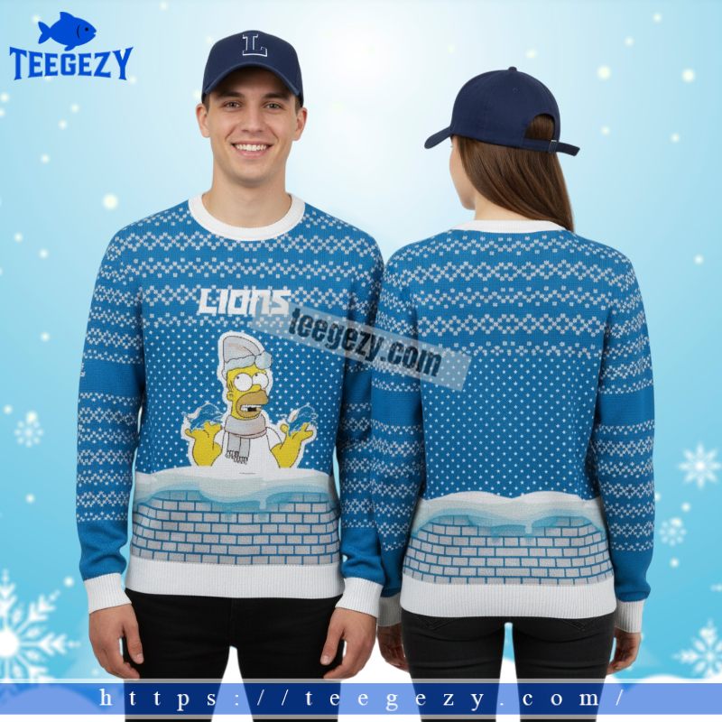 Detroit Lions Santa Claus Merry Xmas Vintage Ugly Christmas Sweater White Detroit Lions Santa Claus Merry Xmas Vintage Ugly Christmas Sweater White