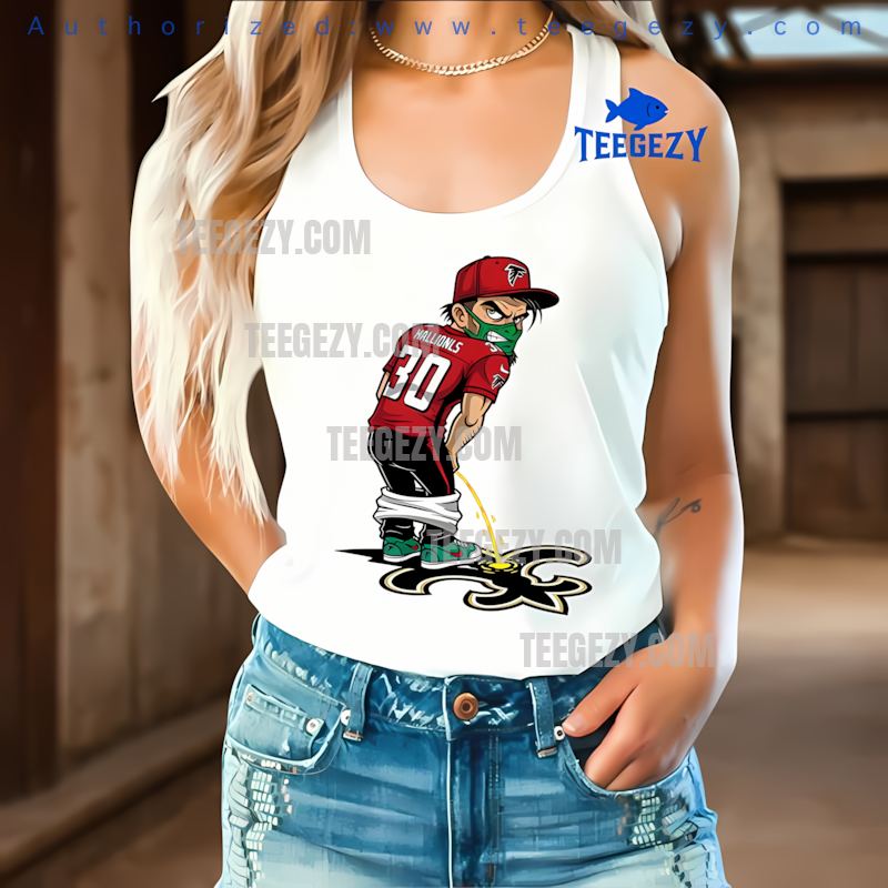Falcons Hannibal Lecter Peeing On New Orleans Saints Rivalry Tanktop Falcons Hannibal Lecter Peeing On New Orleans Saints Rivalry Tanktop