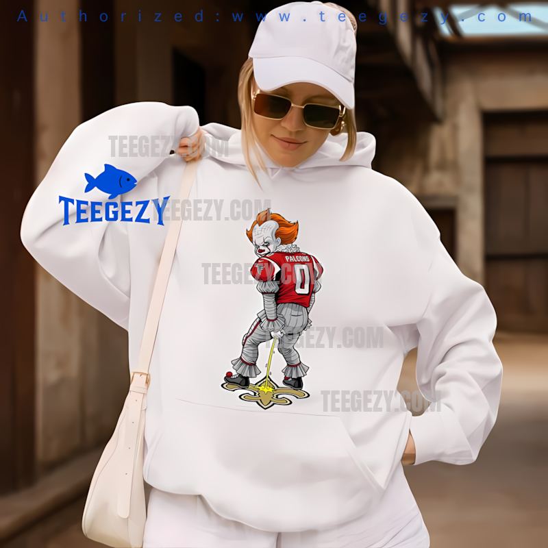 Falcons Pennywise Peeing On New Orleans Saints Logo Rivalry Hoodie Falcons Pennywise Peeing On New Orleans Saints Logo Rivalry Hoodie