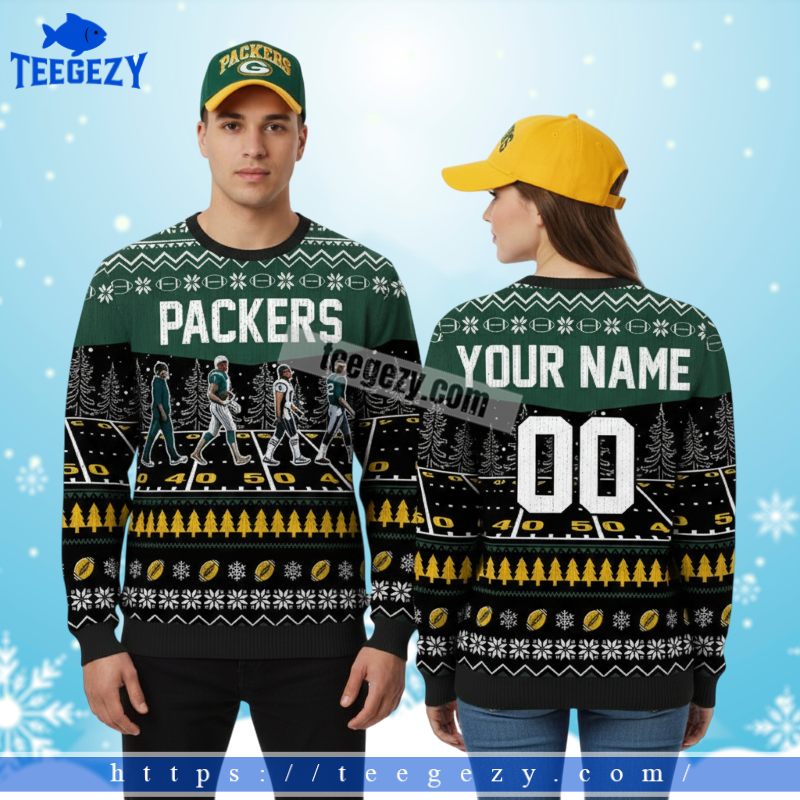 Personalized Green Bay Packers Best Players Cute Christmas Ugly Sweater Personalized Green Bay Packers Best Players Cute Christmas Ugly Sweater