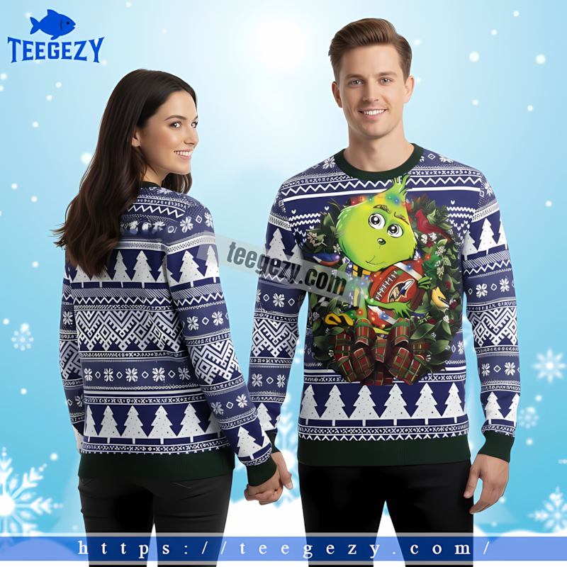Grinch Hug Baltimore Ravens Ball Purple Ladies Xmas Ugly Sweater Grinch Hug Baltimore Ravens Ball Purple Ladies Xmas Ugly Sweater