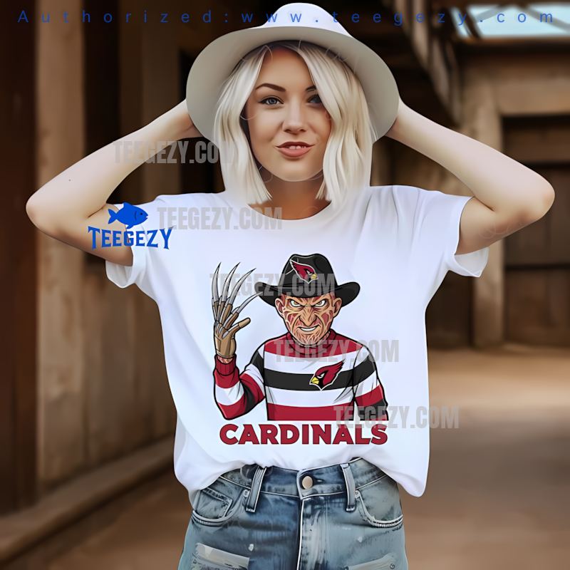 Halloween Arizona Cardinals Freddy Krueger Spooky T-Shirt Halloween Arizona Cardinals Freddy Krueger Spooky T-Shirt