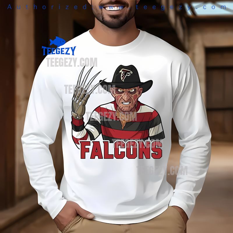 Halloween Atlanta Falcons Freddy Krueger Horror Long Sleeve Halloween Atlanta Falcons Freddy Krueger Horror Long Sleeve
