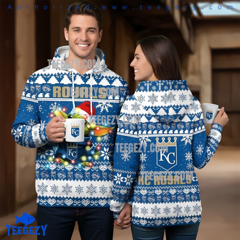 Kansas City Royals Baby Yoda Ugly 3D Hoodie Youth Kansas City Royals Baby Yoda Ugly 3D Hoodie Youth