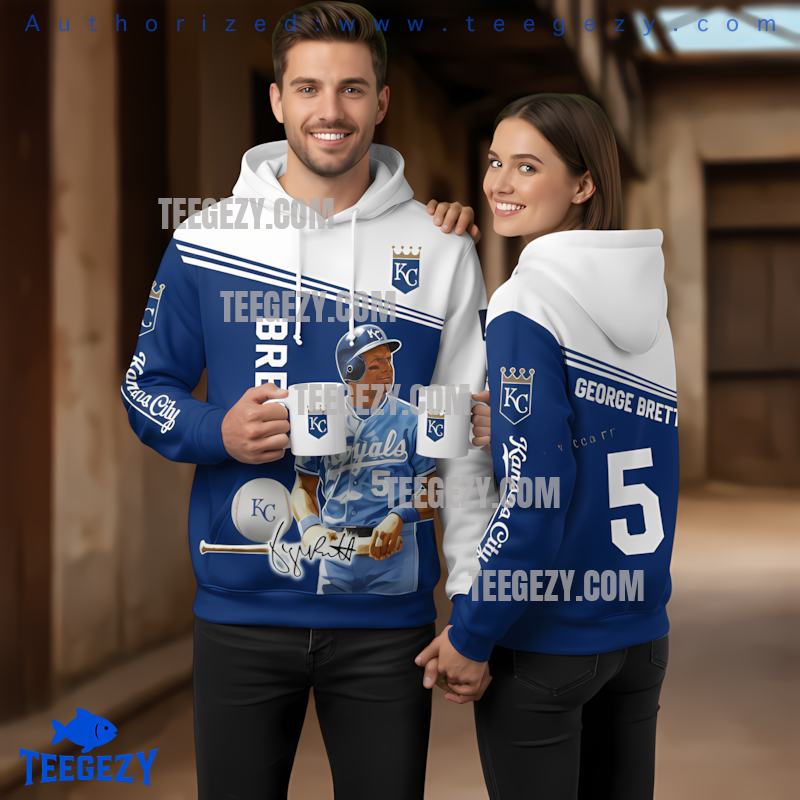 Kansas City Royals George Brett 3D Print Hoodie Kansas City Royals George Brett 3D Print Hoodie