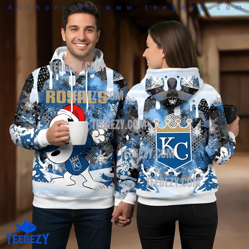 Kansas City Royals Snoopy Christmas 3D Hoodie Men Kansas City Royals Snoopy Christmas 3D Hoodie Men