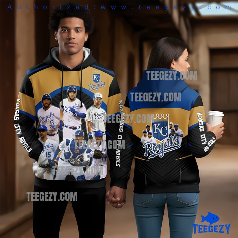 Kansas City Royals Team Player 3D Print Hoodie Kansas City Royals Team Player 3D Print Hoodie