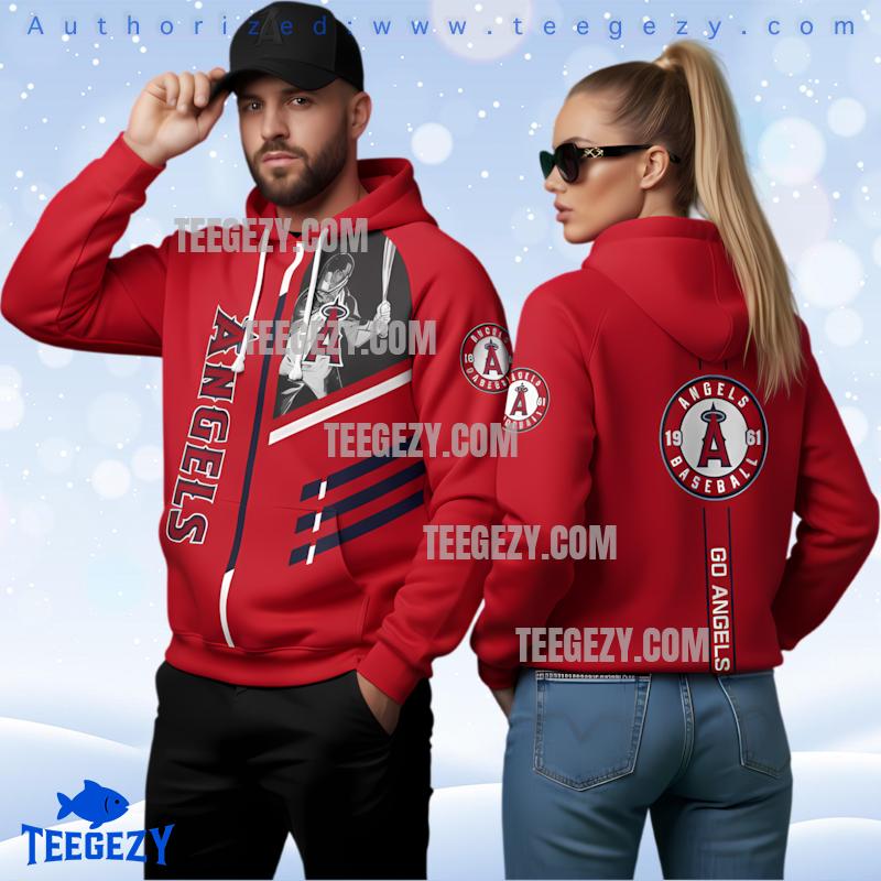 Los Angeles Angels Baseball Go Angels Hoodie Los Angeles Angels Baseball Go Angels Hoodie