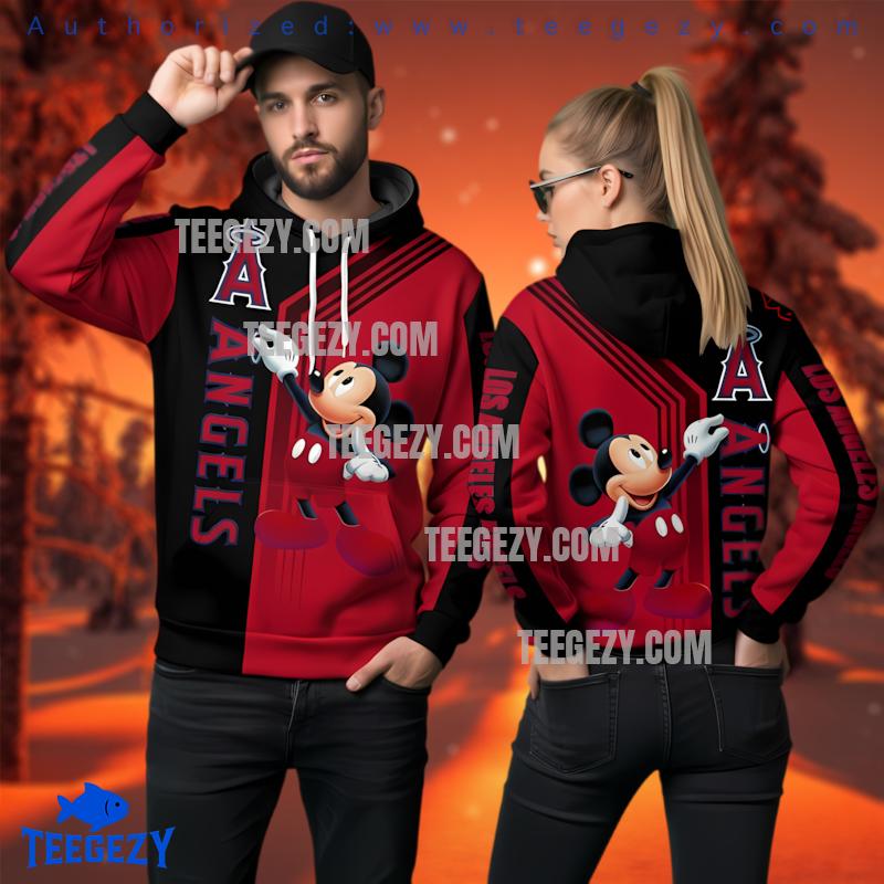 Los Angeles Angels Mickey Mouse Hoodie Los Angeles Angels Mickey Mouse Hoodie