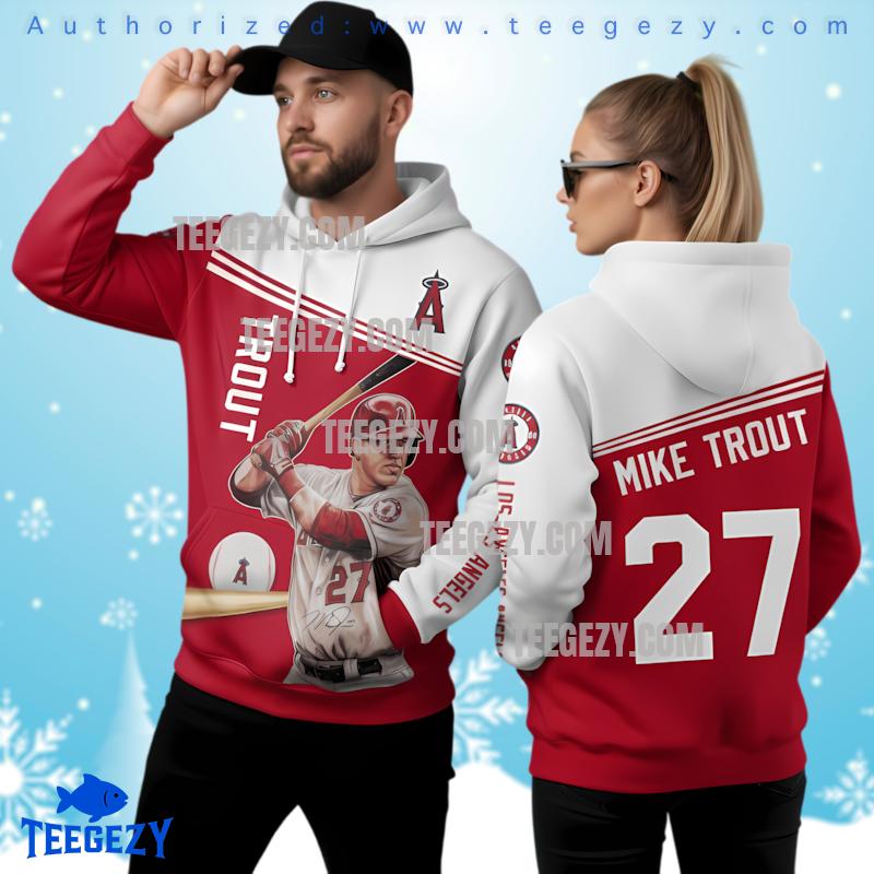Los Angeles Angels Mike Trout Hoodie Los Angeles Angels Mike Trout Hoodie