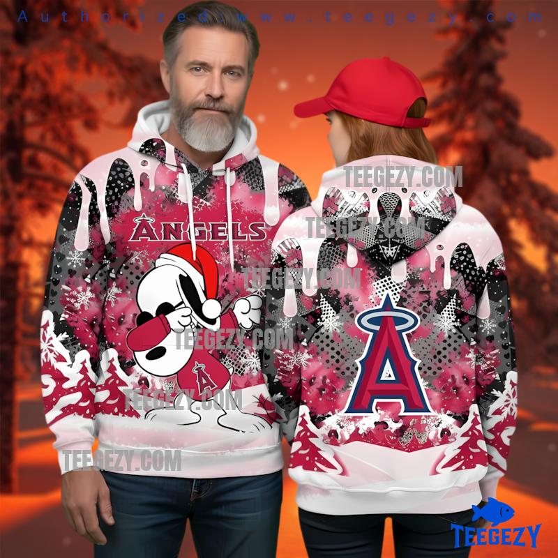 Los Angeles Angels Snoopy Christmas Hoodie Los Angeles Angels Snoopy Christmas Hoodie